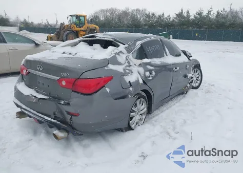 2014 Infiniti Q50 Premium z USA, uszkodzony, nr VIN JN1BV7AR6EM706635